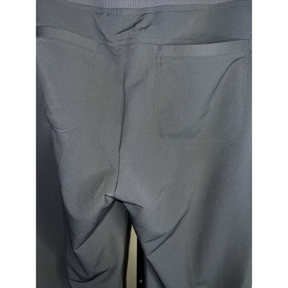 Athleta Pants Womens 12 Blue Midtown Athleisure Straight Leg Pockets Drawstring - Picture 3 of 12